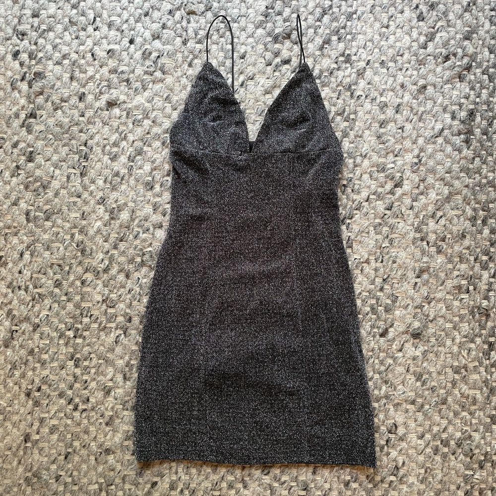 Forever 21 black sparkly dress